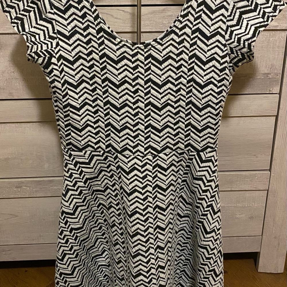Charlotte Russe Black and White Pattern Dress
